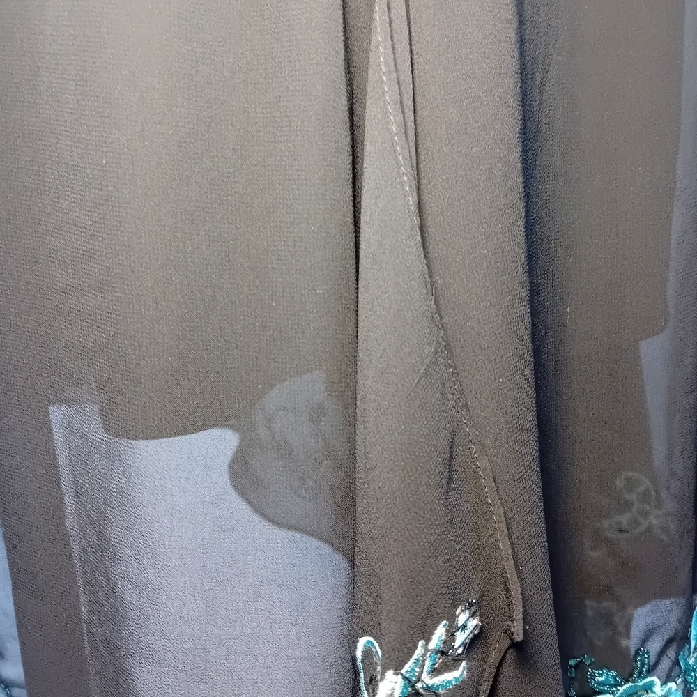 Vintage 90s R&M Richards Plus Size Cocktail Dress Formal Floral Embroidered 22W - Picture 11 of 16